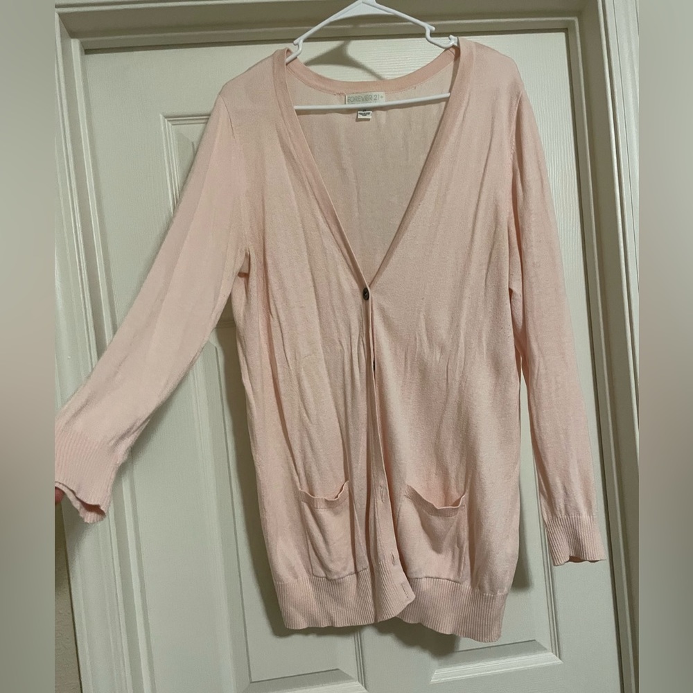 Baby pink cardigan